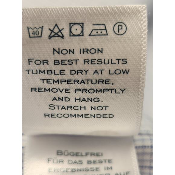 CHARLES TYRWHITT Classic Fit Men's Shirt Long Sleeve Button-up Size 17.5/35" - Picture 4 of 9